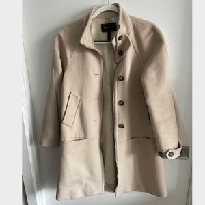 BCBGMaxAzria Tan Wool Coat, Size S